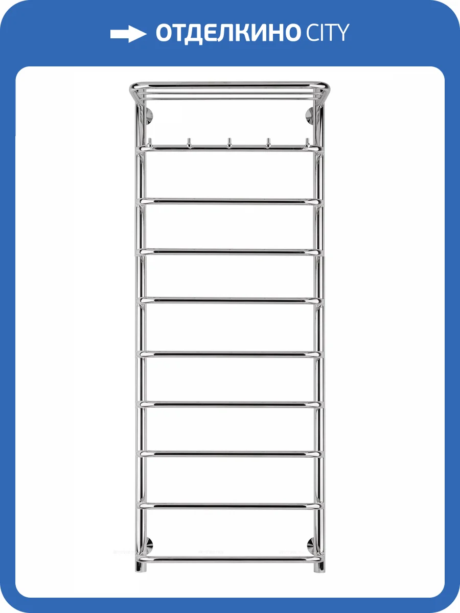 Полотенцесушитель водяной Secado Мерида 4603777445485 1 КСП 120x40, хром, с комплектом подключения фото 3