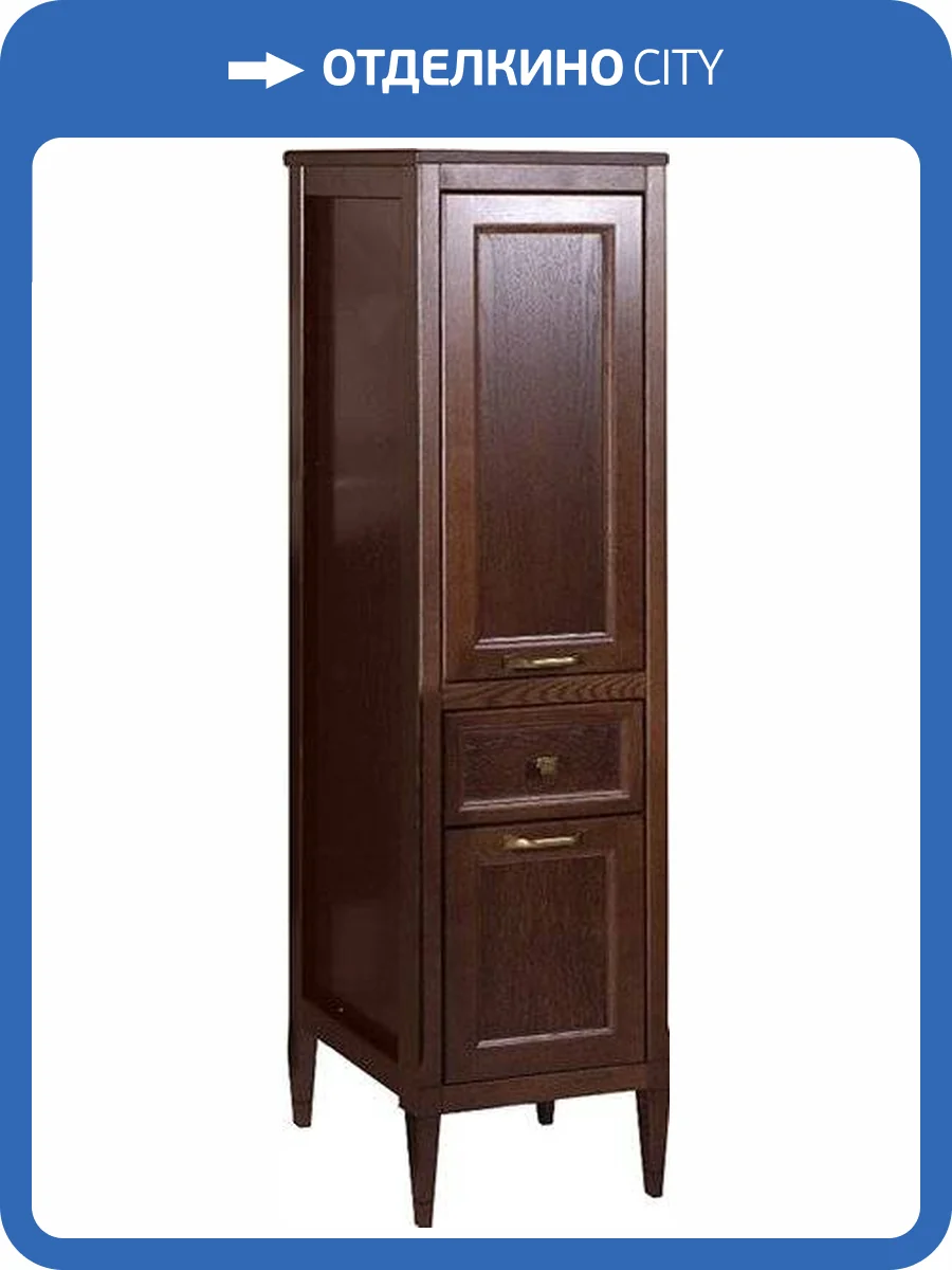 Шкаф-пенал ASB-Woodline Гранда 40 R, антикварный орех фото 4