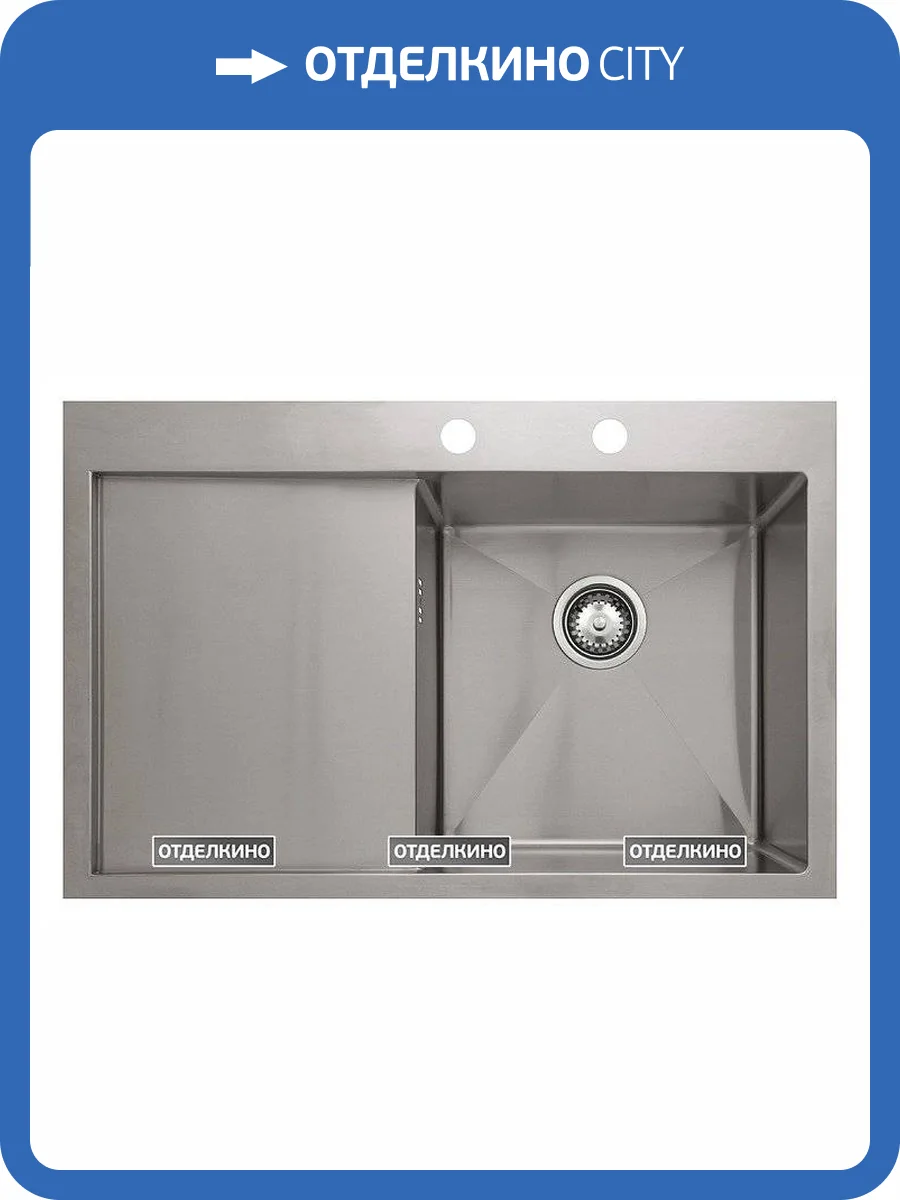 Мойка кухонная Seaman Eco Marino SMV-780L с клапан-автоматом фото 5