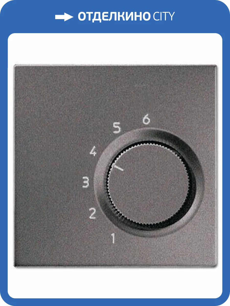 Накладка термостата комнатного Jung LS 990 антрацит ALTR236PLAN фото 2