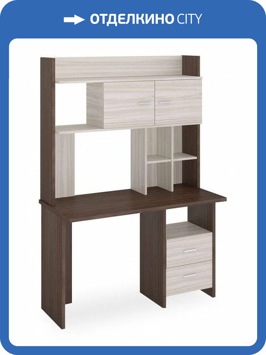 Стол компьютерный Merdes Домино Lite MER_SKL-Pryam120-NKLH-120_SHK фото 2