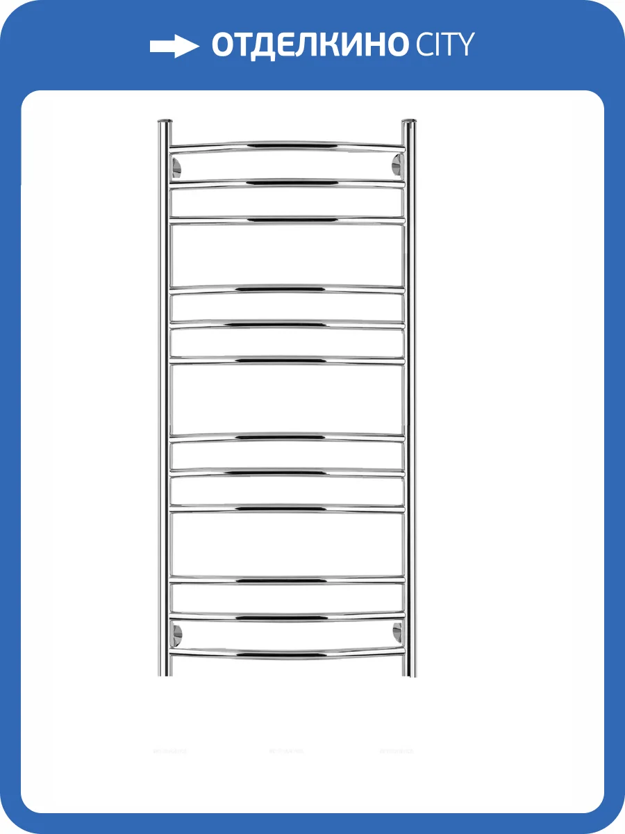 Полотенцесушитель водяной Secado Милан 4603777444990 3 100x60, хром, с комплектом подключения фото 3