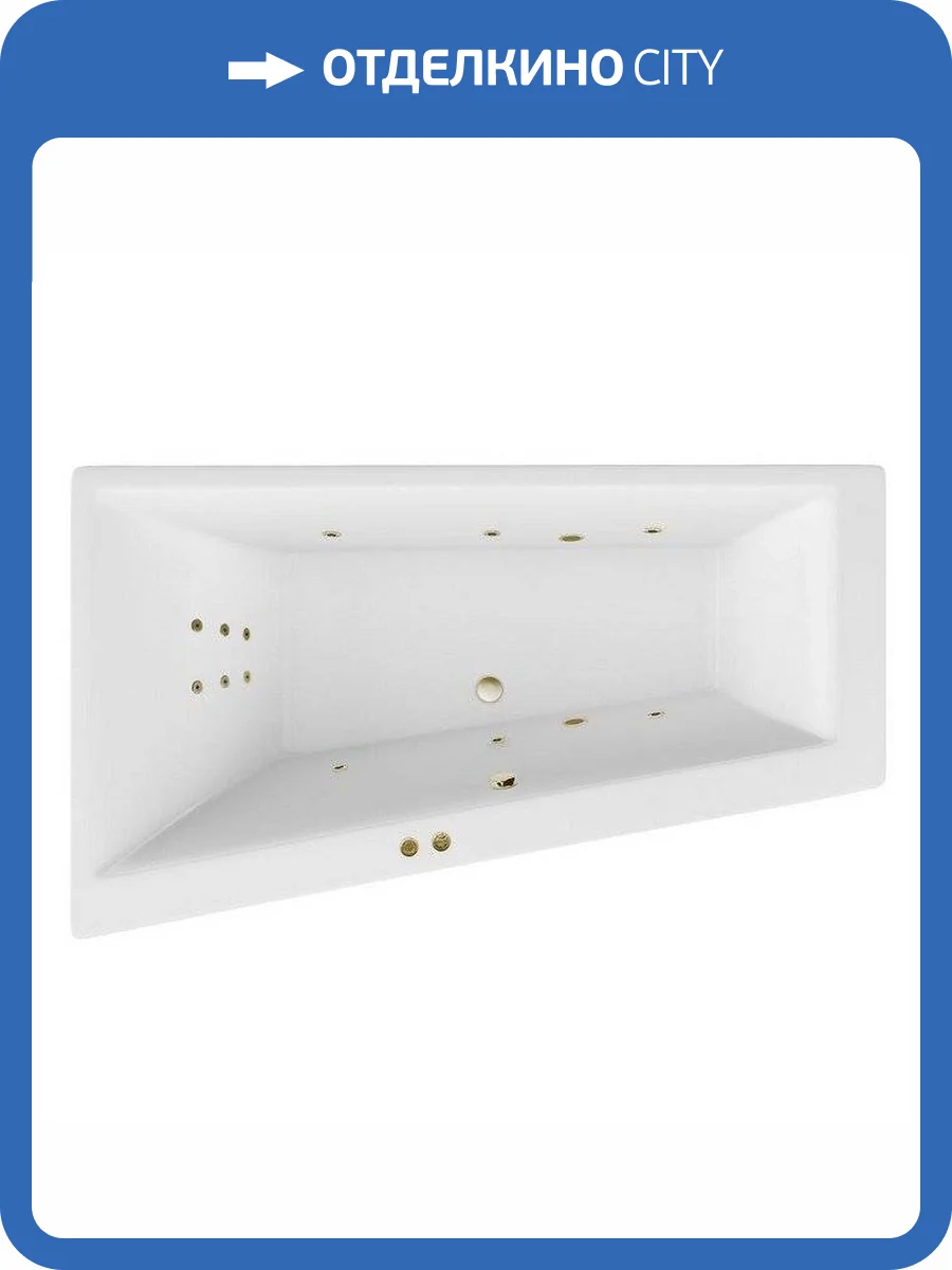 Акриловая ванна Excellent Sfera LINE WAEX.SFL17.LINE.BR 170x100 левая, бронза фото 4