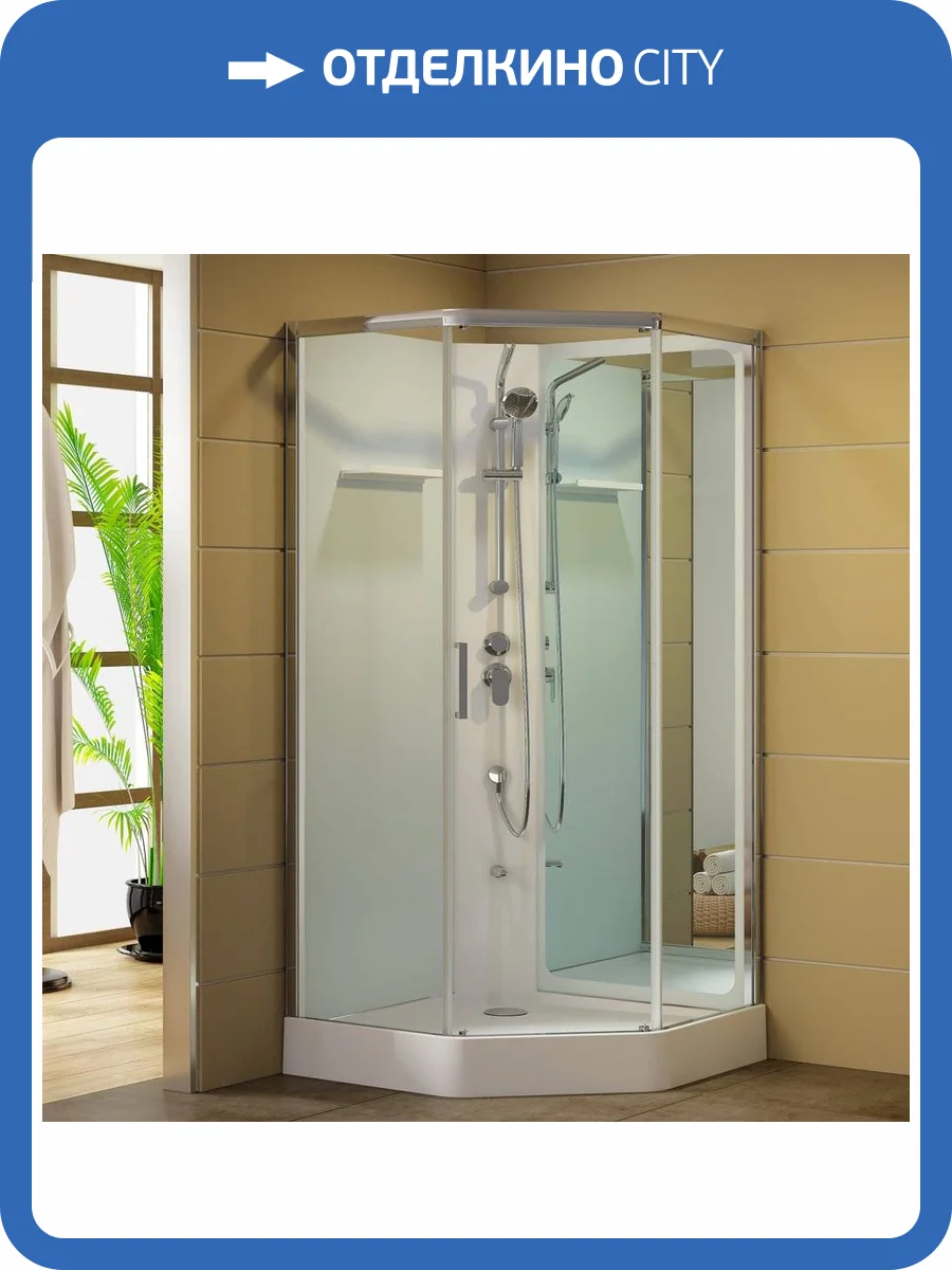 Душевая кабина Aquanet Passion P 2.0 263870 90x90, профиль хром, стекло прозрачное фото 3