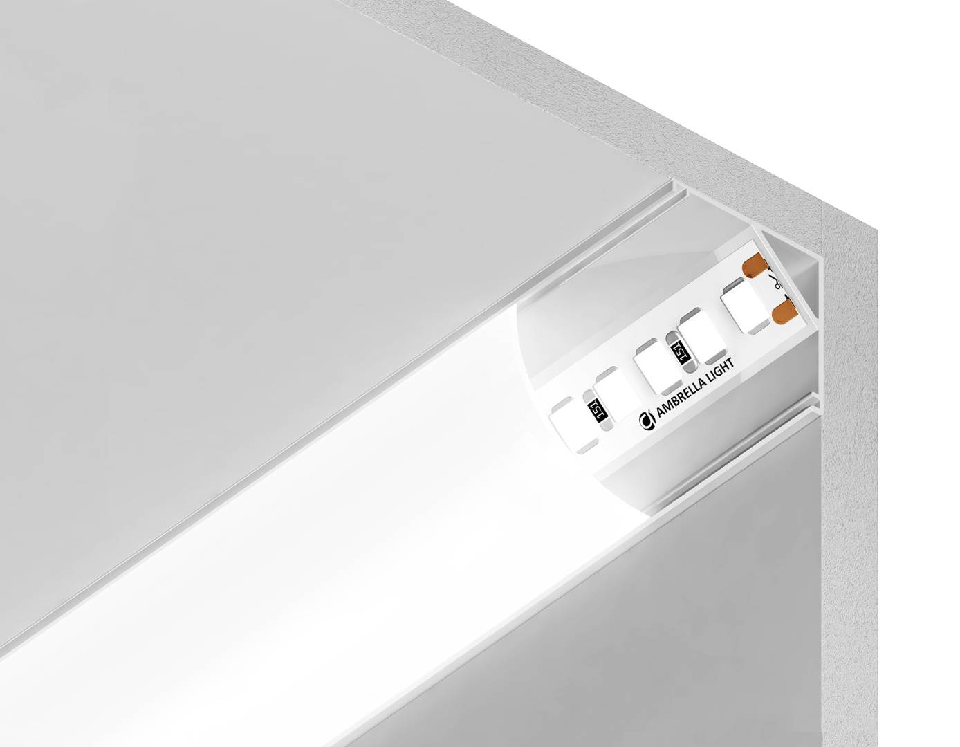 Алюминиевый профиль угловой круглый Ambrella light Illumination ...