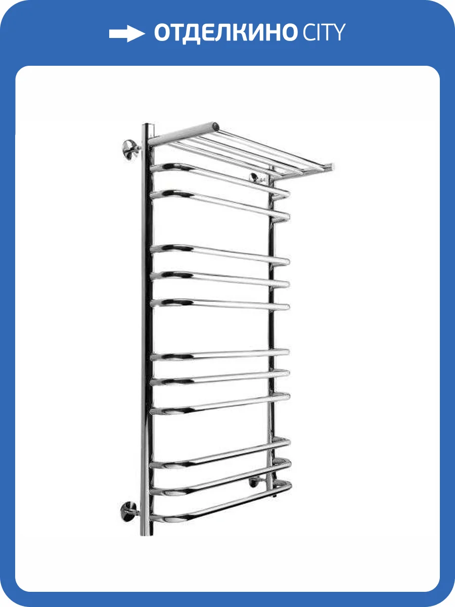 Полотенцесушитель водяной Indigo Brace LBCW100-50P 100x53.2 Серебристый фото 2