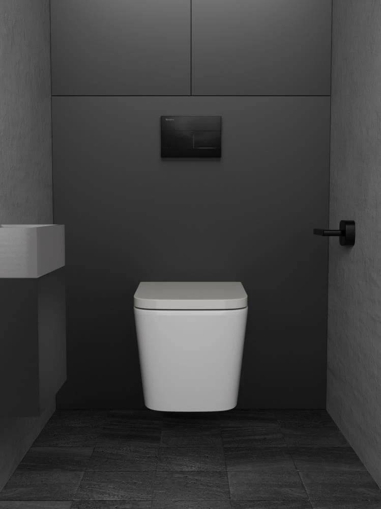 Унитаз подвесной Knotlor Essence WC50WG безободковый, сиденье микролифт, белый фото 4