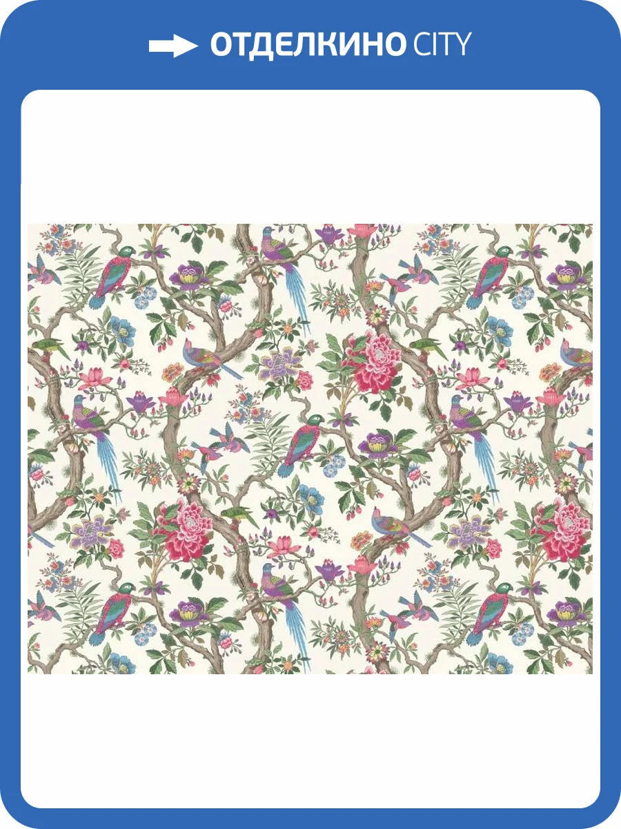 3D Фотообои Artegrafico «Яркие птицы в цветущих ветвях» CH-001 канвас фото 2