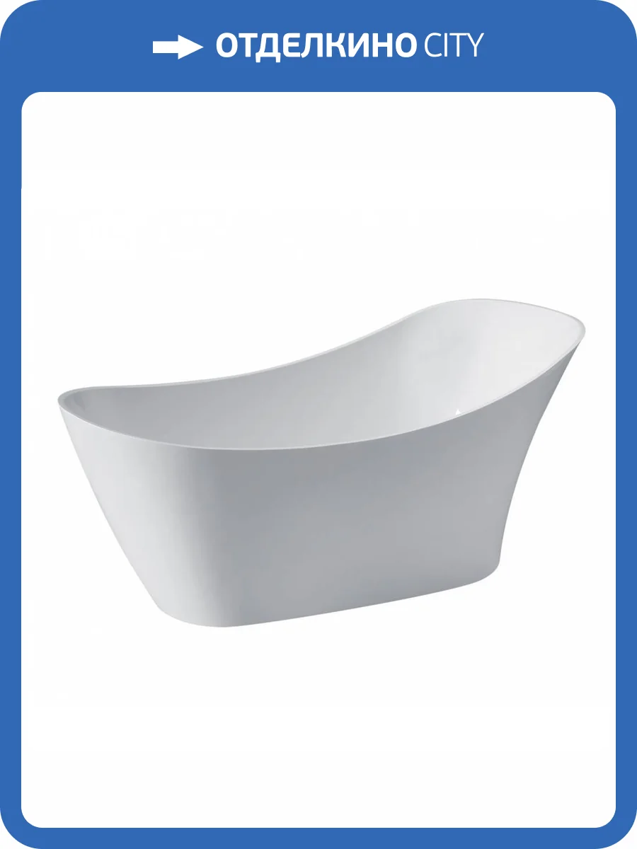 Акриловая ванна Kerasan Waldorf 743201 167x82 со сливом фото 4