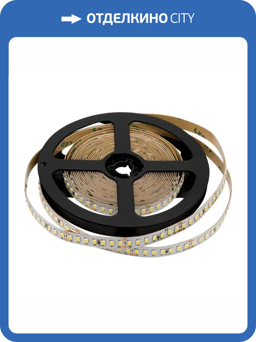 Светодиодная лента SWG 17,3W/m 168LED/m 2835SMD холодный белый 5M 003489 фото 6