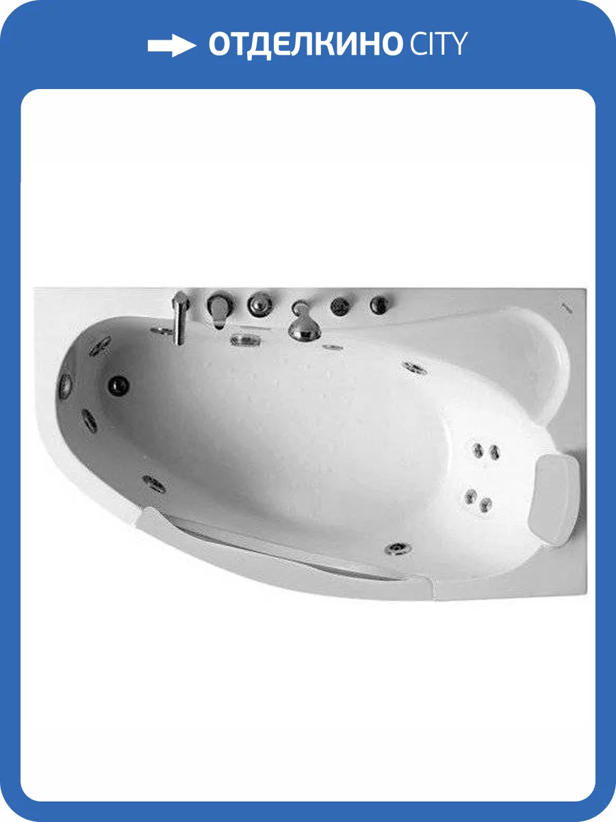 Акриловая ванна Gemy G9046 II B R 170x100 правая фото 5