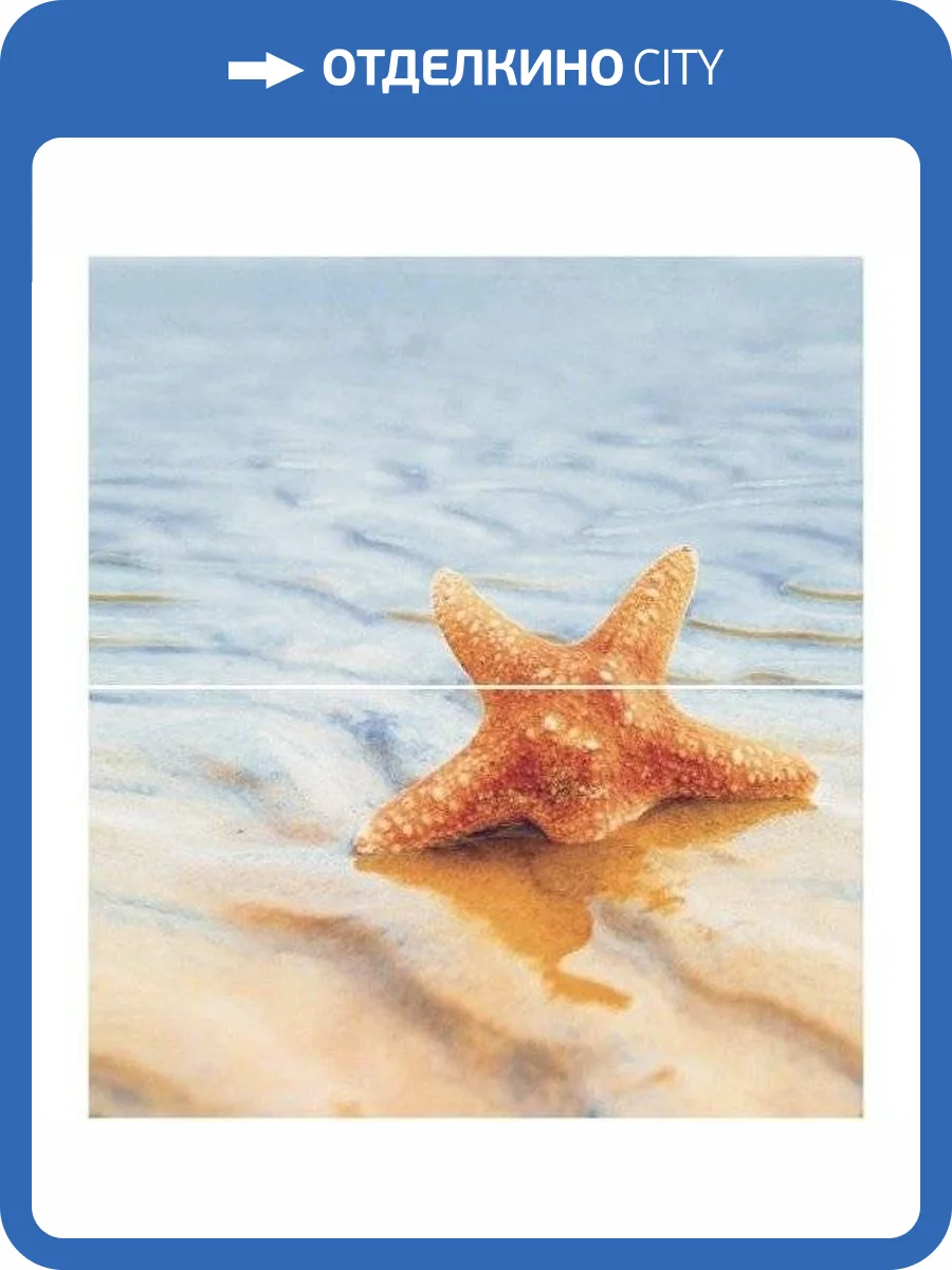 Панно Ceradim Starfish КПН16Starfish1 Dec 1 Panno (к-т 2 шт) 45x50 фото 2