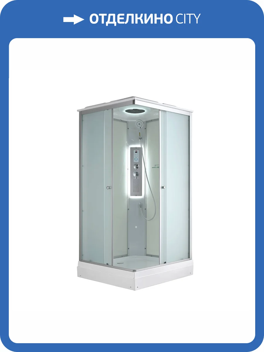 Душевая кабина AvaCan CK2080LED с подсветкой, 80x80x215 фото 20