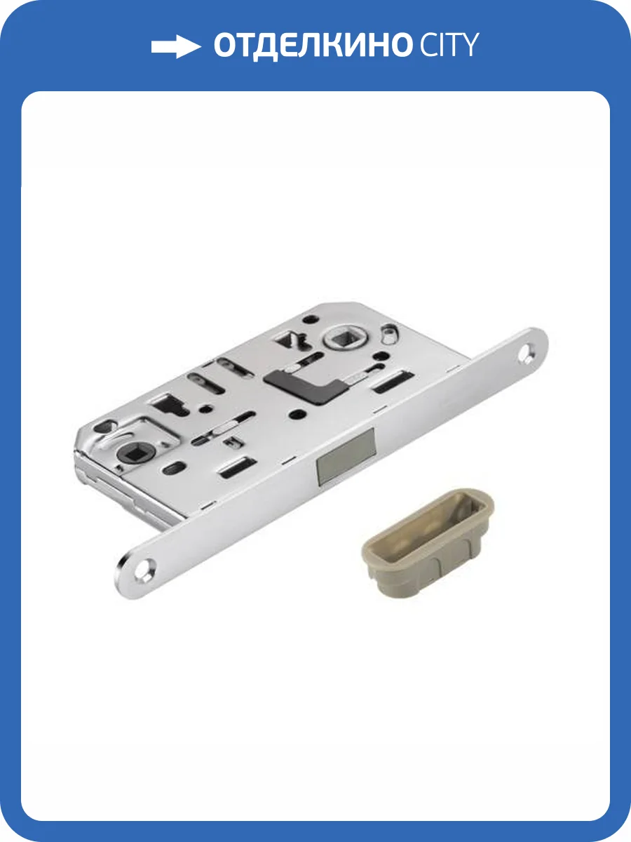 Защелка сантехническая магнитная Adden BAU WC-5096 MAG S. CHROME Сатинированный хром фото 3