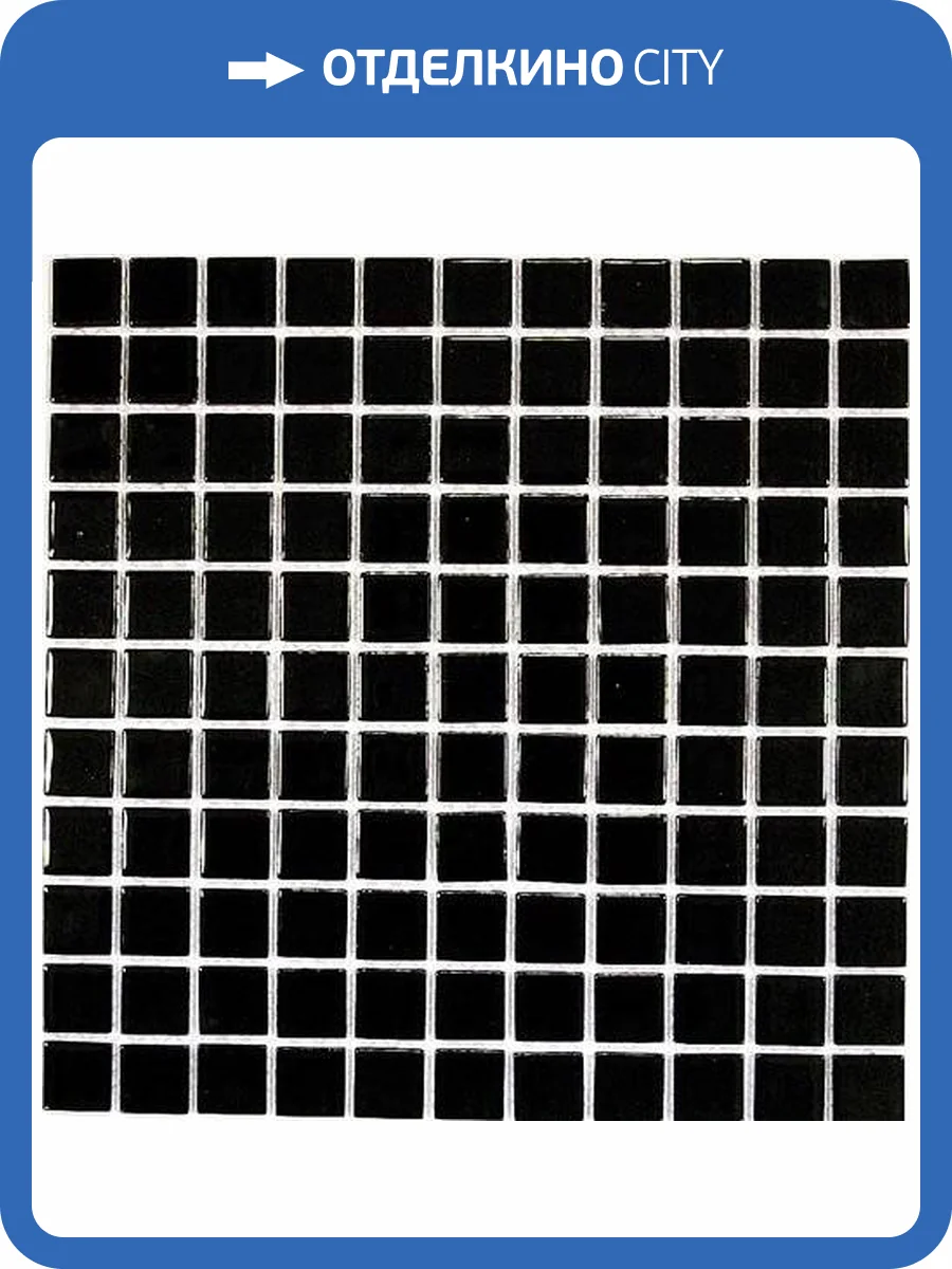 Мозаика Bonaparte Black Glass (2.5x2.5) 30x30 фото 2