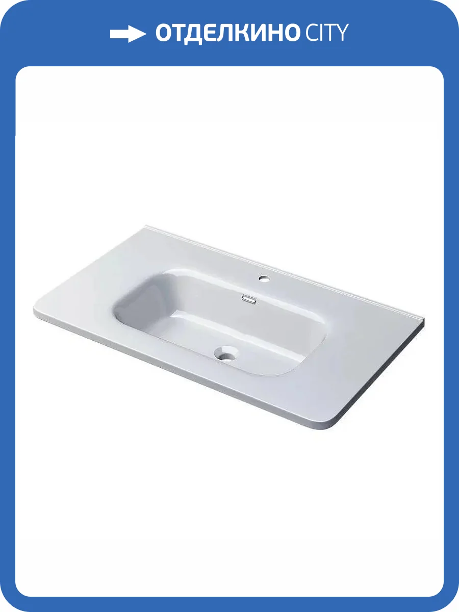 Раковина Uperwood Monica RMonica80wg 80 см, белая глянцевая фото 6