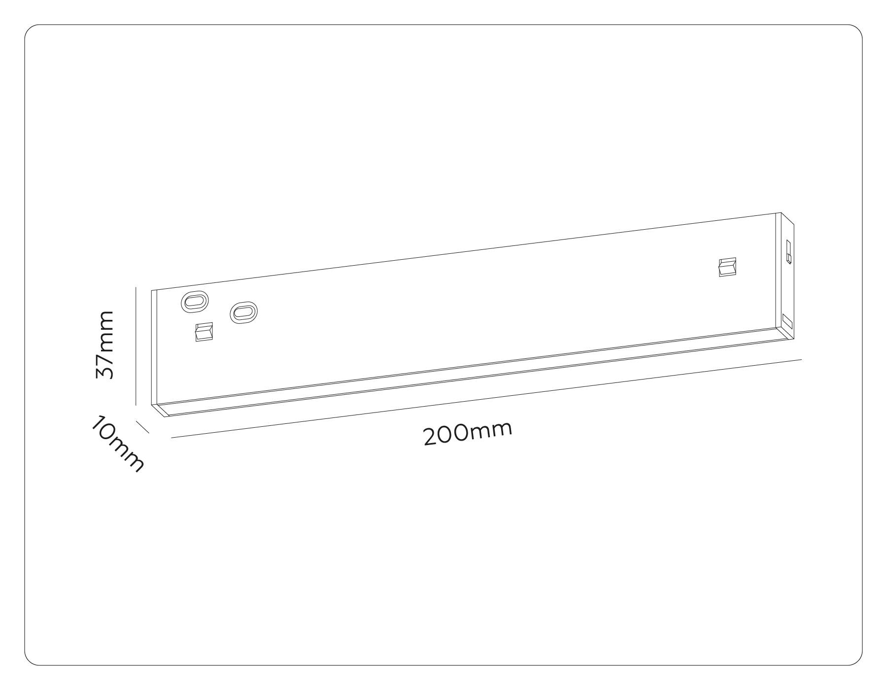 Трековый линейный светодиодный светильник Ambrella light Track System GL2320 фото 9