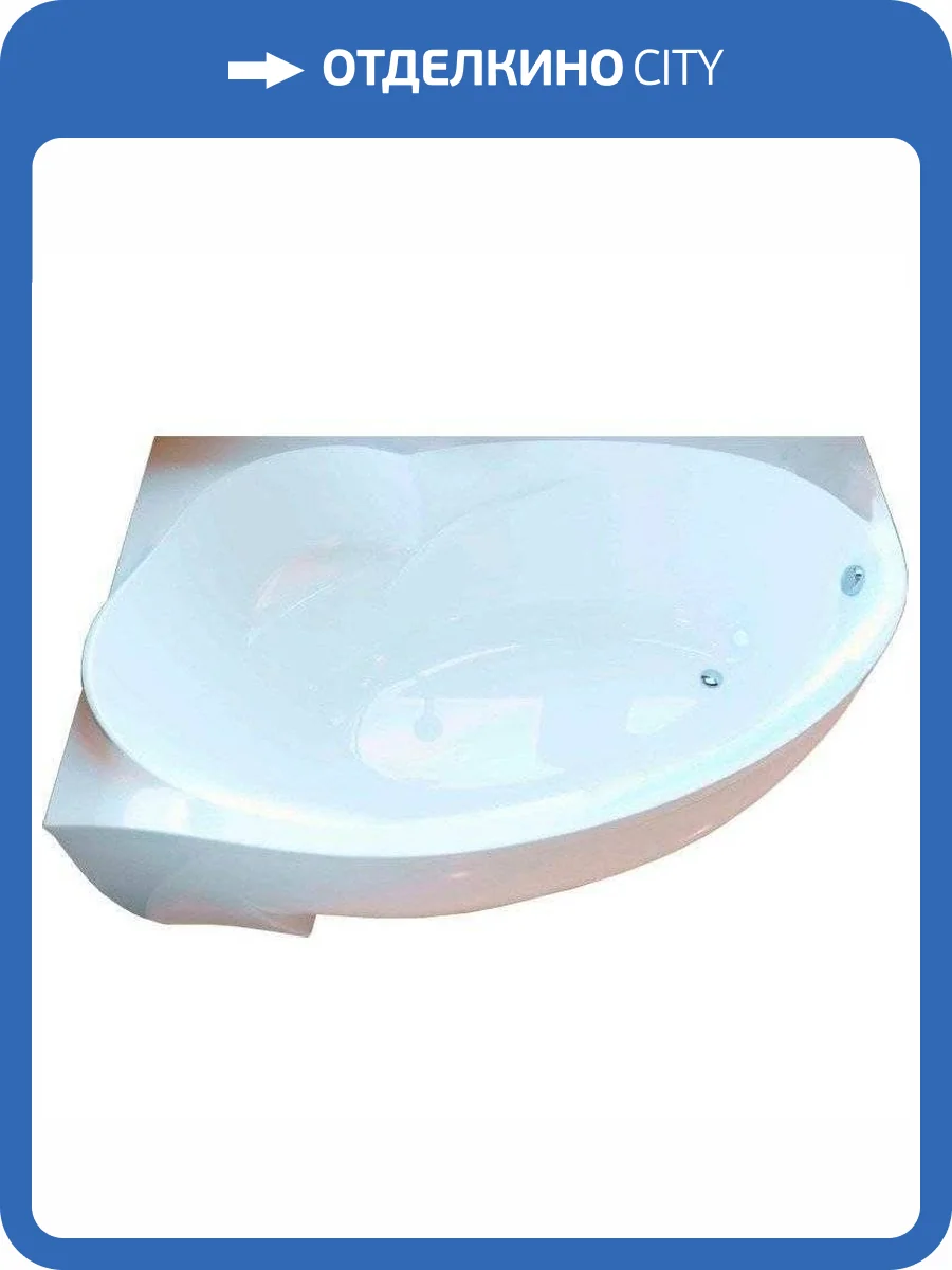 Ванна из искусственного камня Фэма Аделина 160x100 угловая, правая, с ножками фото 7