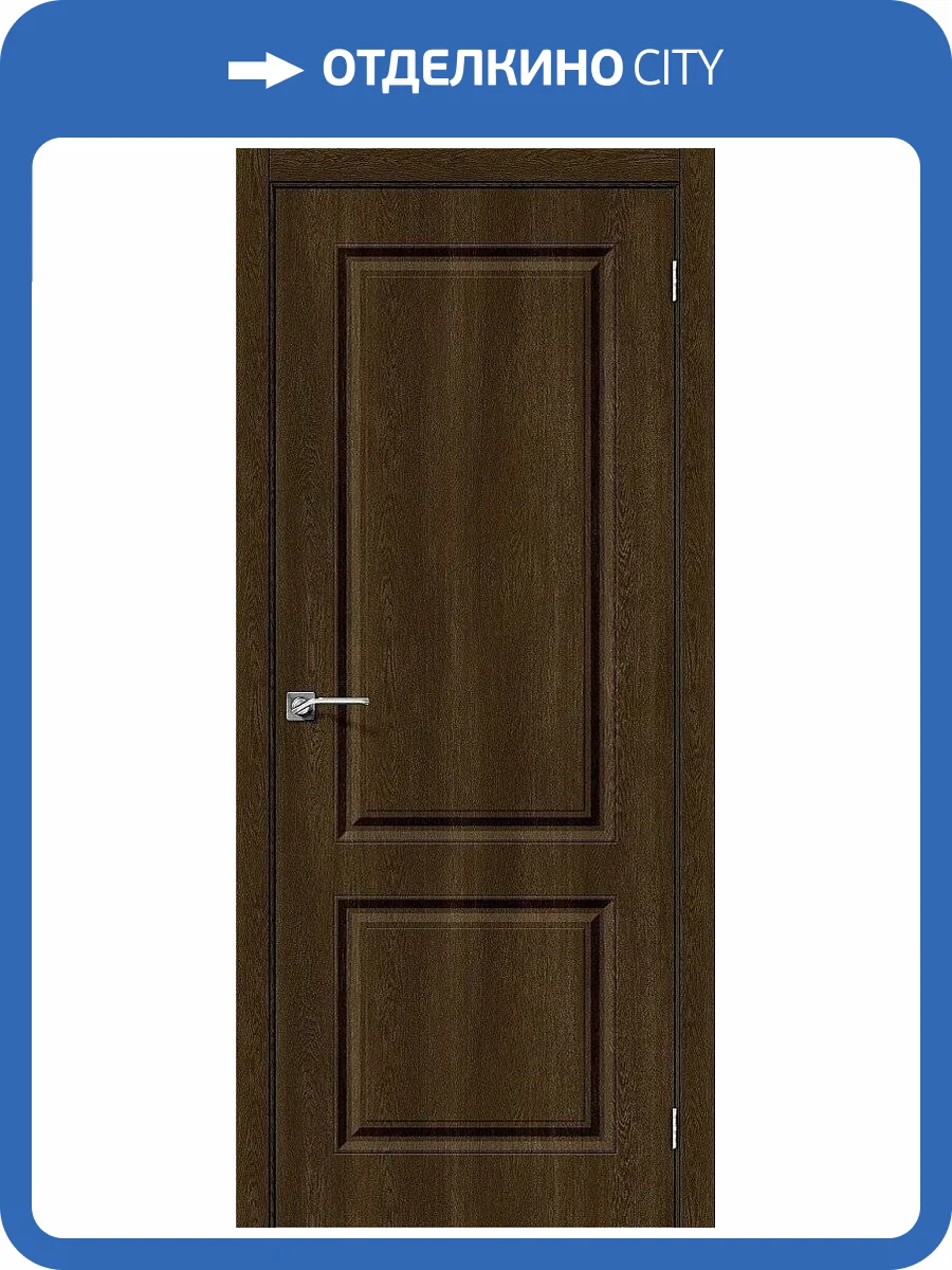 Межкомнатная дверь Bravo 146-0207 Скинни-12 Dark Barnwood 200x60 фото 2