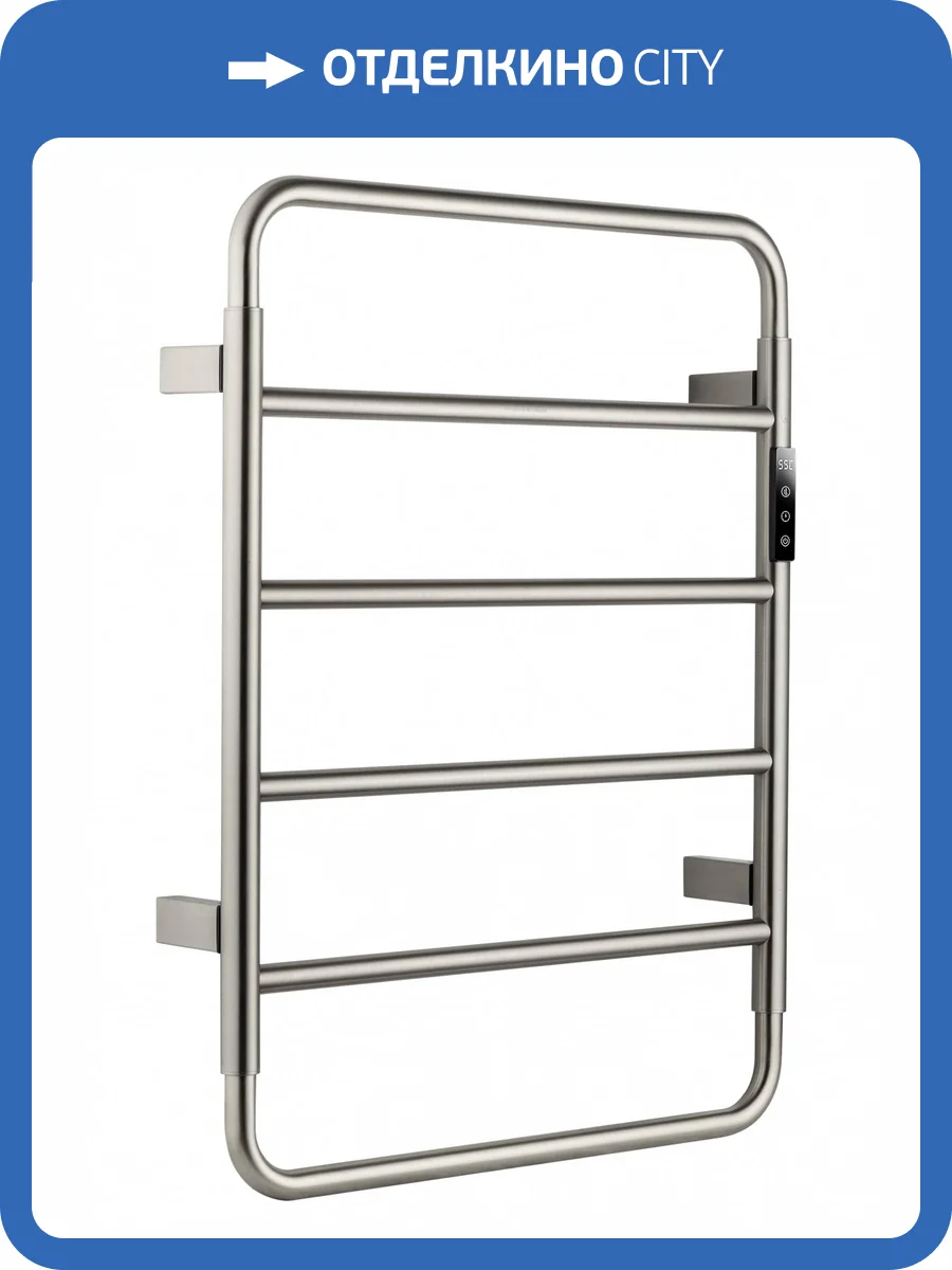 Полотенцесушитель электрический Wonzon & Woghand WW-AL201-BR брашированный никель фото 6