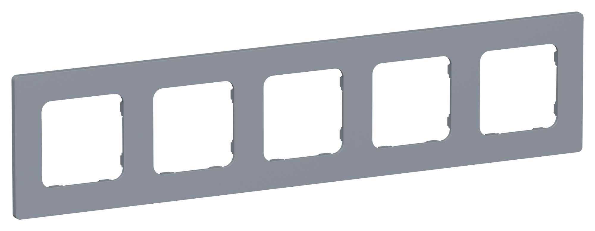 Рамка 5-постовая IEK Flite FI-M52-32-20-K35 маренго