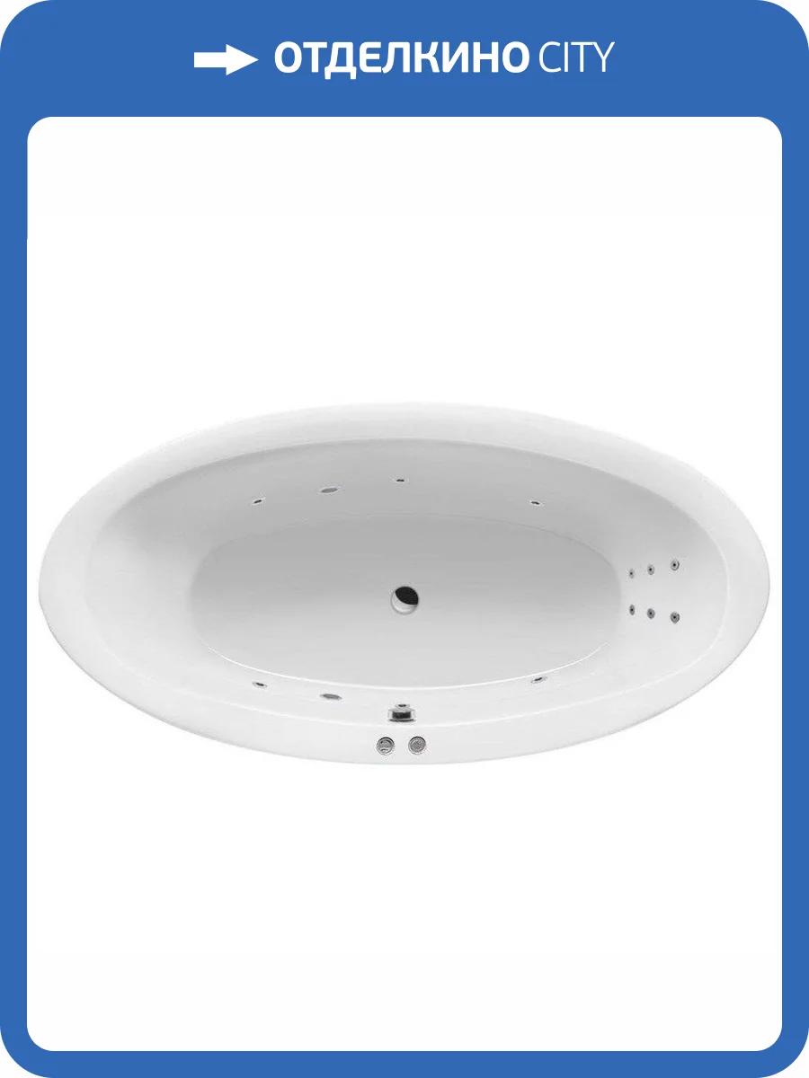 Акриловая ванна Excellent Lumina LINE WAEX.LUM19.LINE 190x95 хром фото 7