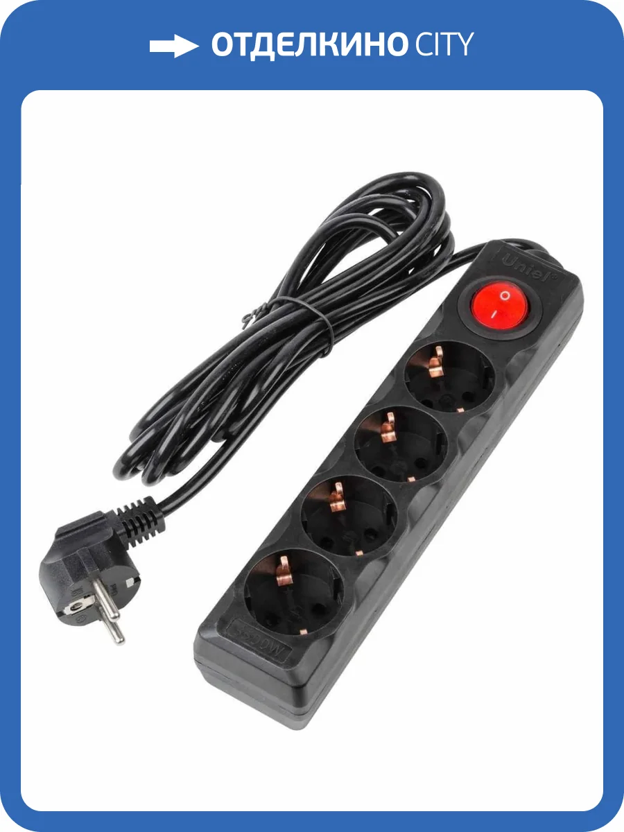 Удлинитель Uniel Ultra S-GCU4-3B Black фото 4