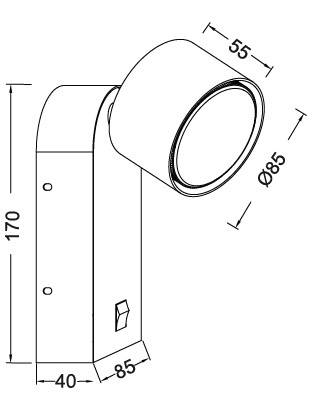 Настенный светильник IEK 4041 LT-UBB0-4041-GX53-1-K02 фото 4