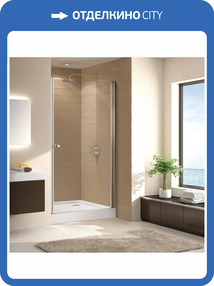 Душевая дверь в нишу Cezares Eco O B 1 95 C Cr стекло прозрачное фото 7