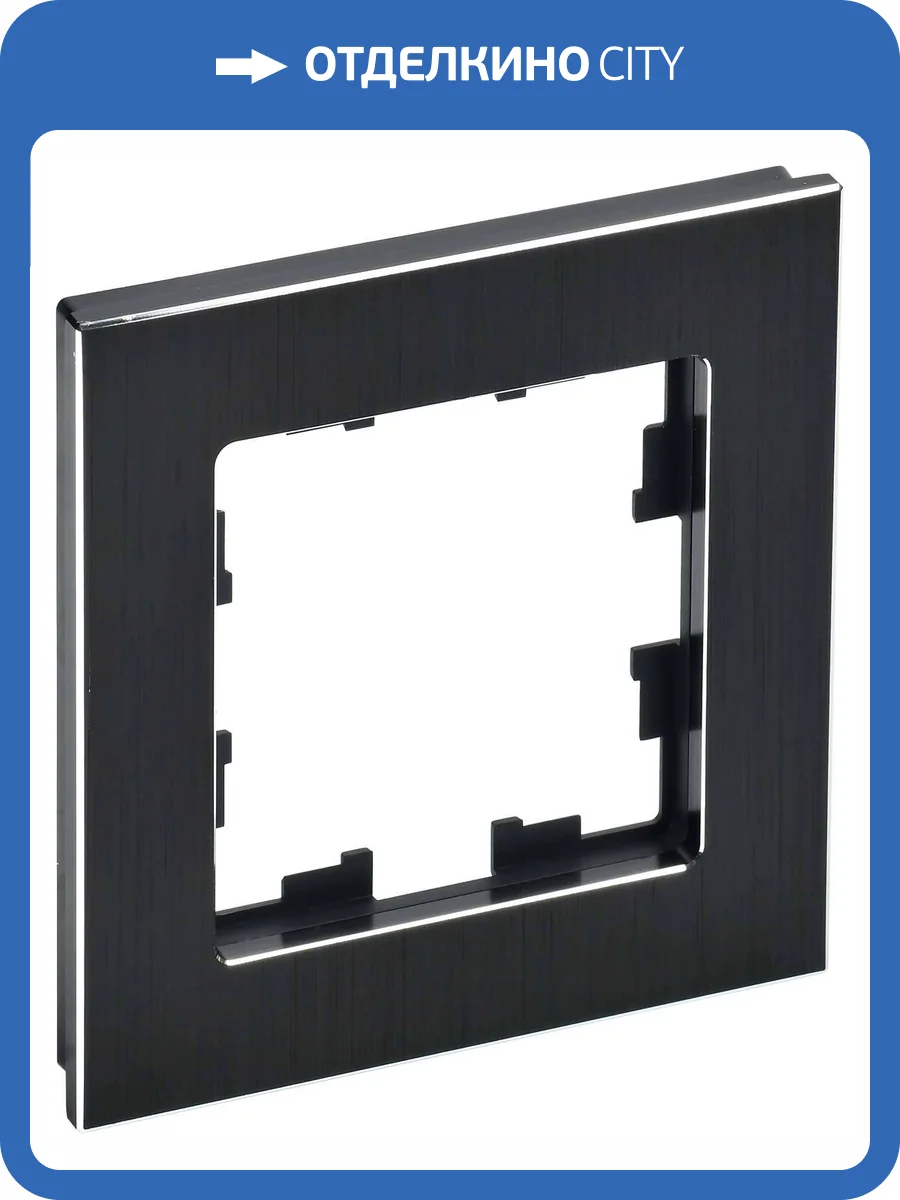Рамка 1-постовая IEK Brite BR-M12-M-K02 черный фото 9
