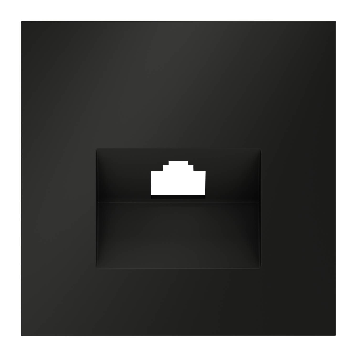 Лицевая панель для компьютерной розетки RJ-45 Voltum S70 VLS001308 черный фото 2