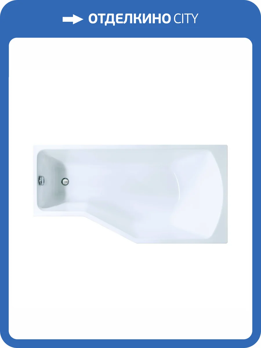 Акриловая ванна Creto Karmen 150x75 правая, с ножками фото 10