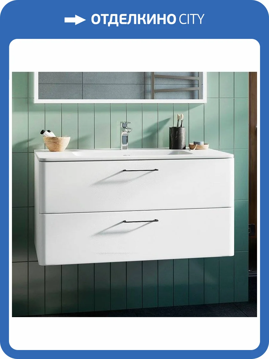 Тумба с раковиной Iddis Brick 100 фото 11