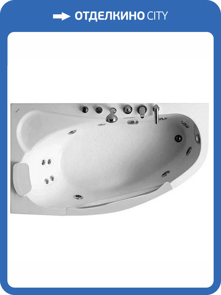 Акриловая ванна Gemy G9046 II B L 170x100 левая фото 5