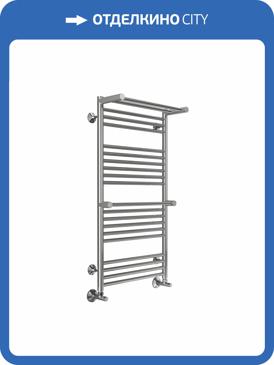 Полотенцесушитель Terminus Аврора с 2-мя/п П20 50x100, водяной фото 4