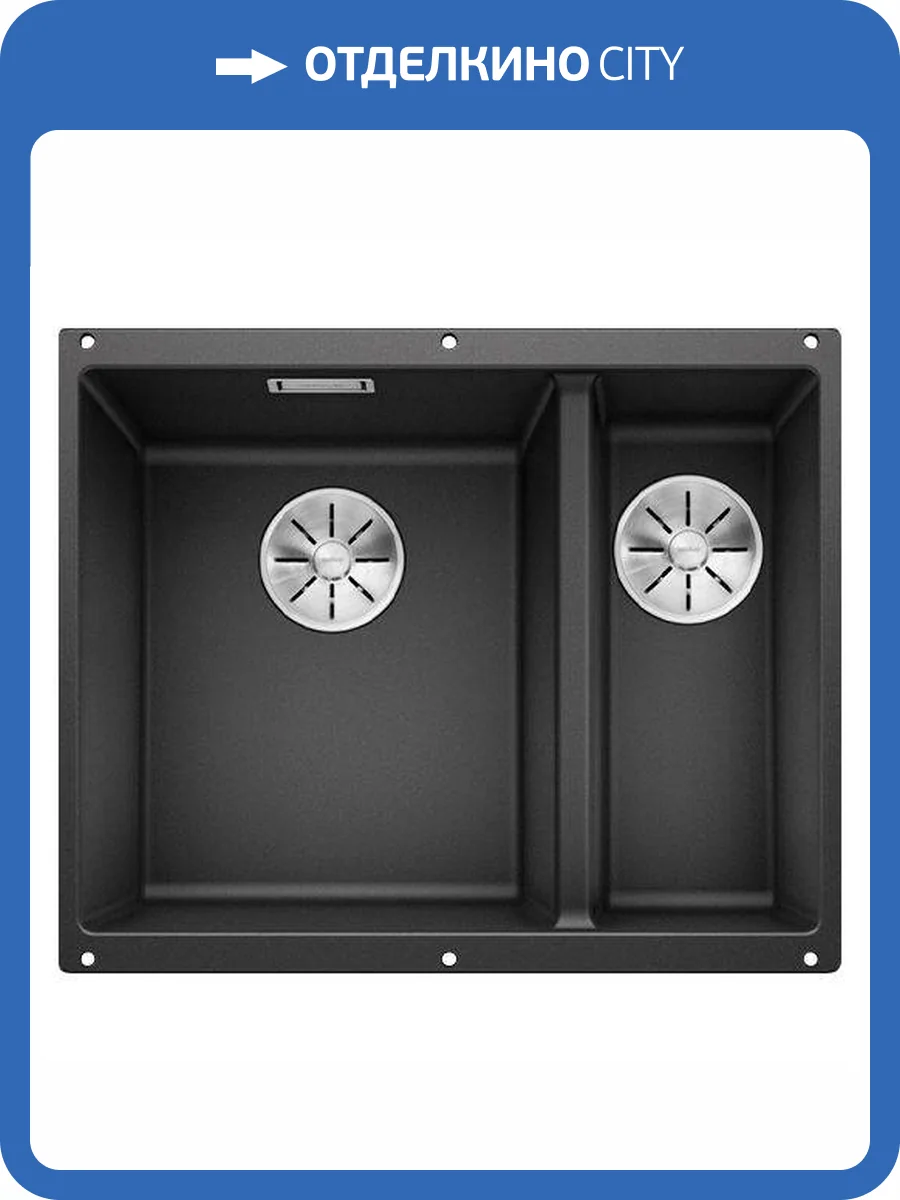 Мойка кухонная Blanco Subline 340/160-U 523548 антрацит фото 5