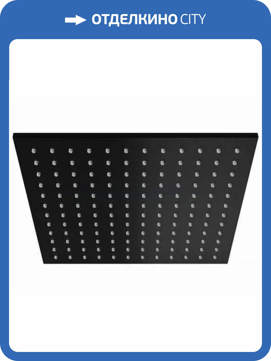 Верхний душ Paffoni Syncro ZSOF075NO черный матовый фото 3