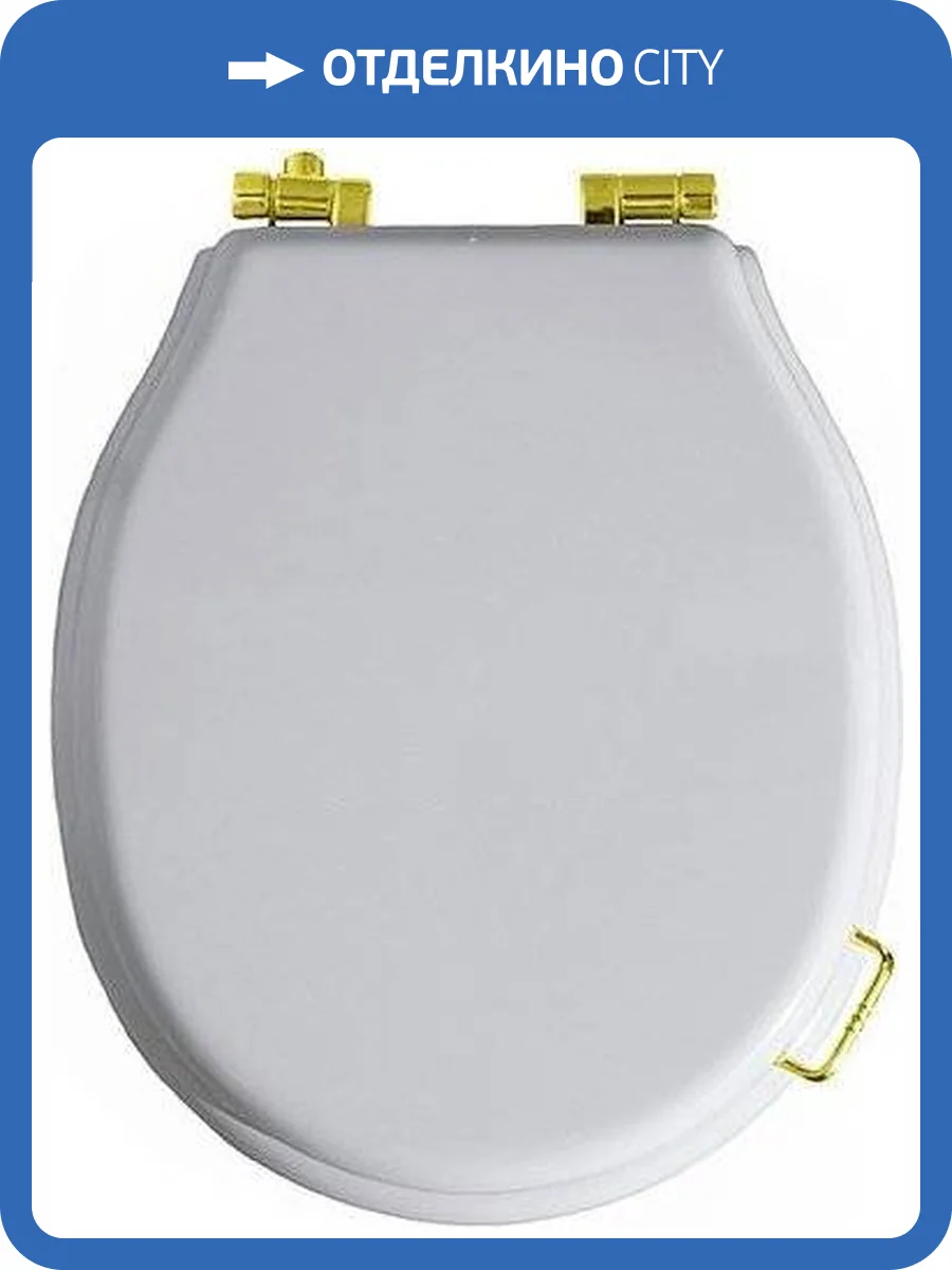 Крышка-сиденье Simas Lante LA003 белая, петли золото фото 3