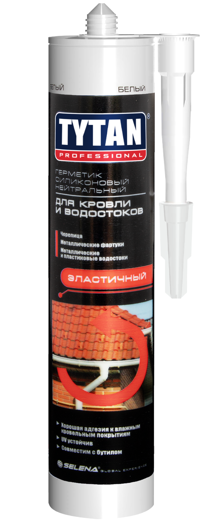 Герметик силиконовый нейтральный для кровли и водостоков Tytan Professional красный 310 мл