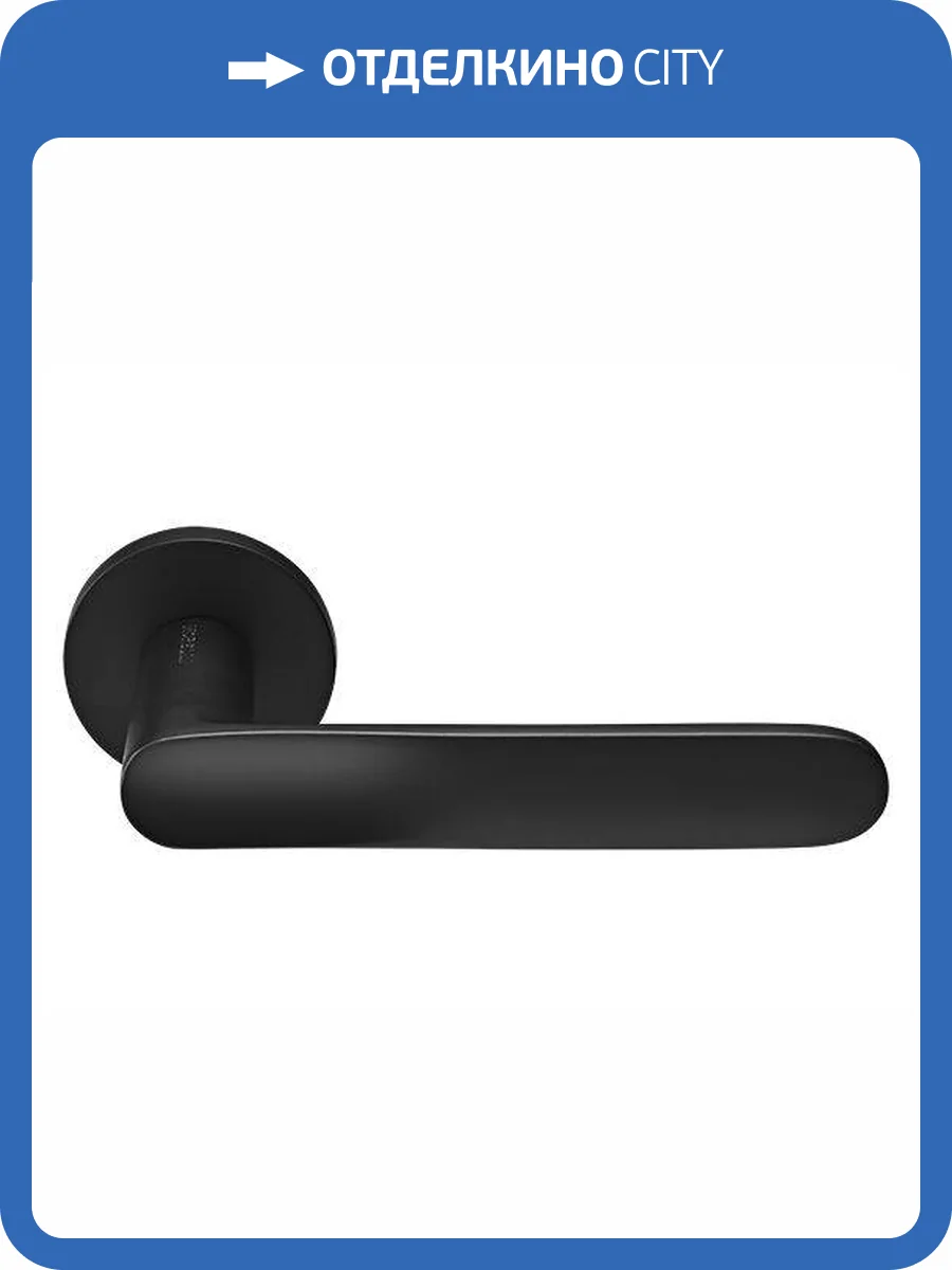 Дверная ручка Morelli GARAK MH-59-R6 BL черный, на круглой розетке 6 мм фото 4