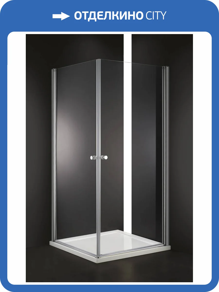 Душевой уголок Cezares ELENA-W-A-2-70-C-Cr профиль хром, стекло прозрачное, 70x70x195 фото 4