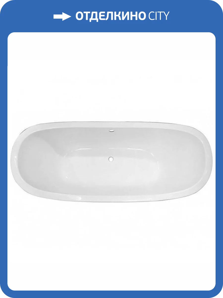 Ванна из искусственного камня Эстет Скарлетт silk ФР-00014622 180x77 Овальная, белая, без ножек фото 2