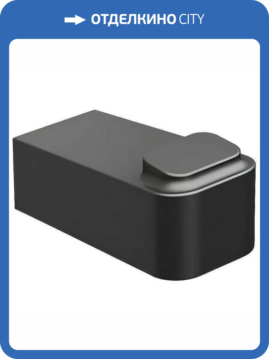 Крючок Ravak 10° X07P555 одинарный, черный фото 3