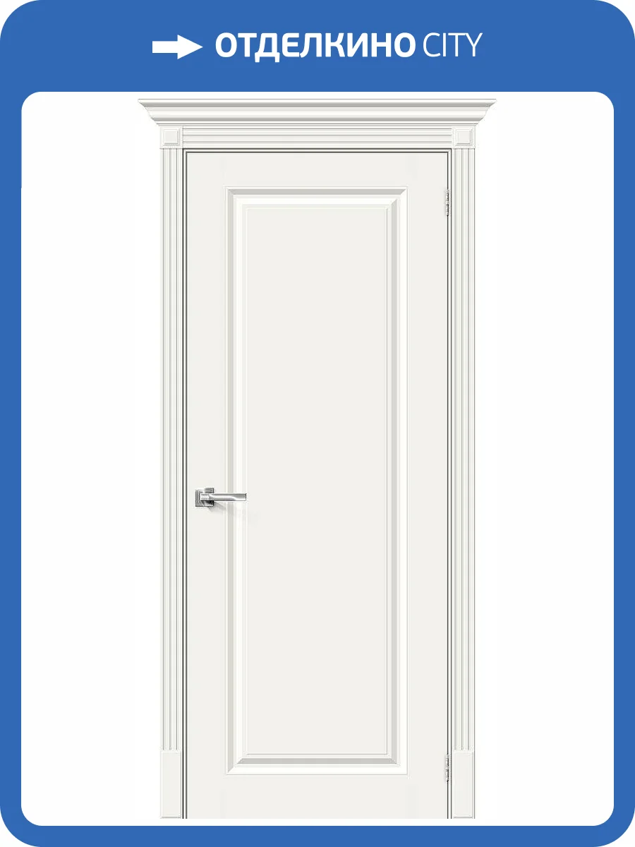 Межкомнатная дверь Bravo 013-0479 Скинни-10 Whitey 200x60 фото 2