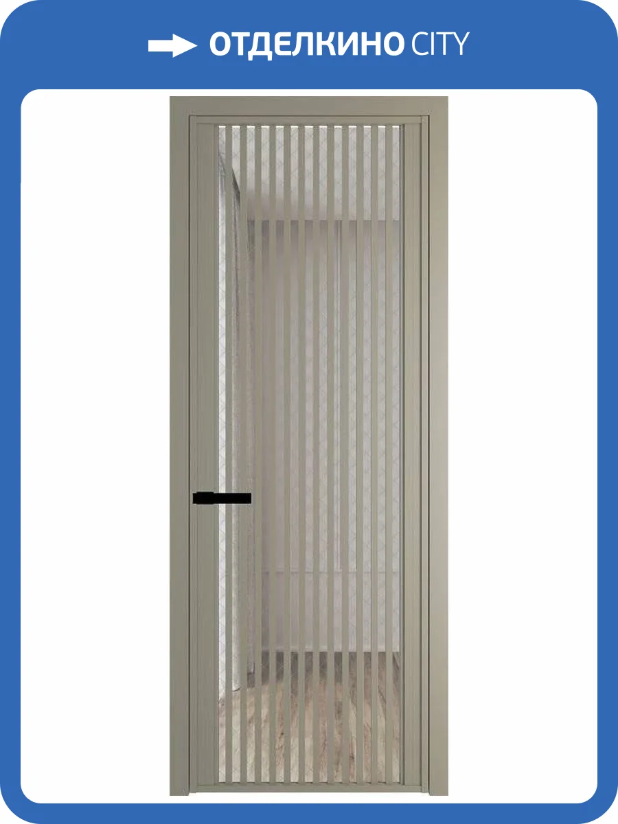 Межкомнатная дверь Profil Doors 3 AGP цвет профиля Никель матовый, стекло безопасное 6 мм ромб серебро 600x2000 фото 2