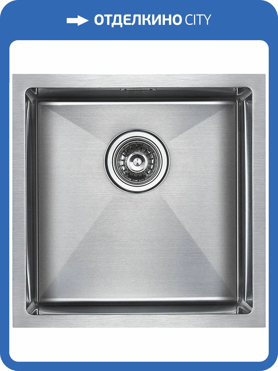 Мойка кухонная Paulmark Aller PM904444-BS брашированная нержавеющая сталь фото 7