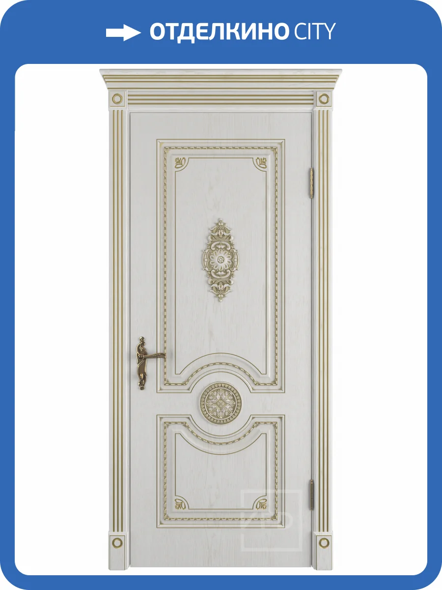 Межкомнатная дверь Владимирская Фабрика Дверей экошпон VFD Greta, глухая, Bianco Classic PG 900x2000 фото 2