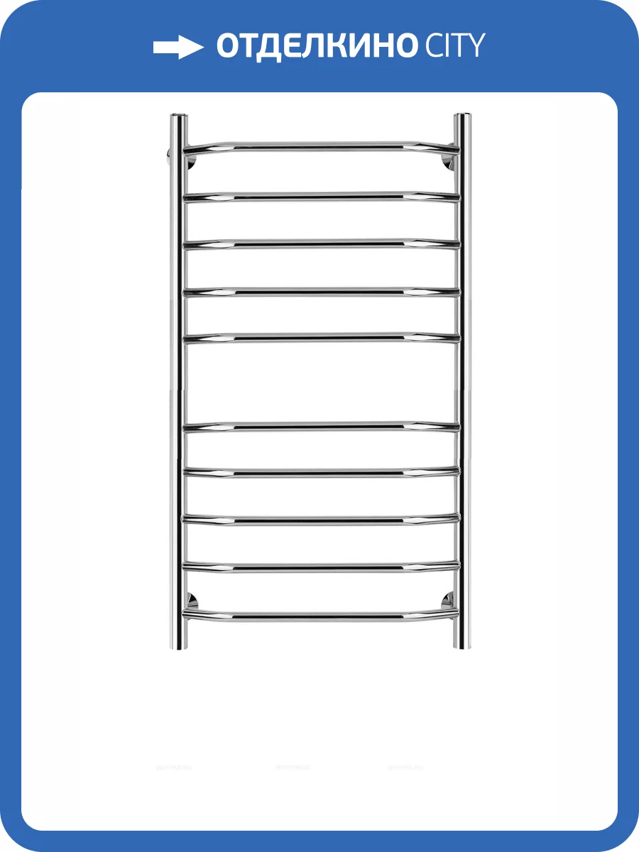 Полотенцесушитель водяной Secado Агата 4603759402406 4 80x50, хром, с комплектом подключения фото 3