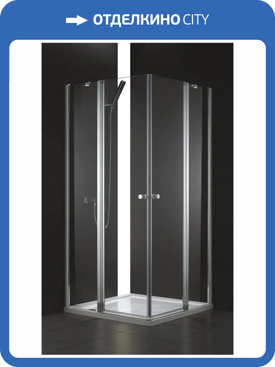 Душевой уголок Cezares ELENA-W-A-22-90-C-Cr профиль хром, стекло прозрачное, 90x90x195 фото 6