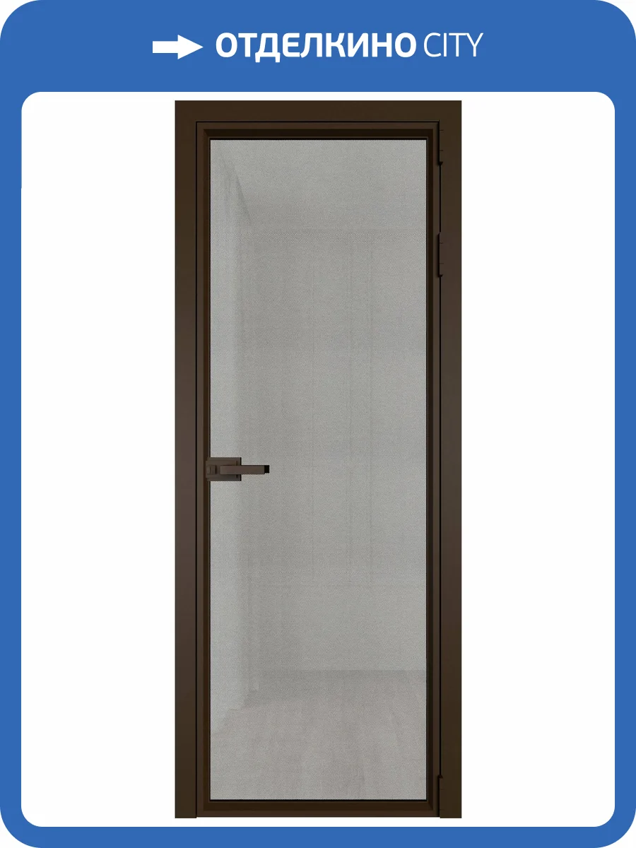 Межкомнатная дверь Profil Doors 1 AV цвет профиля Деорэ, стекло безопасное 6 мм рэте 700x2000 фото 2